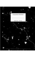Composition Notebook: White Blak Marble College Ruled 100 Pages Blank Lined Cute Notebooks for Girls Teens Kids