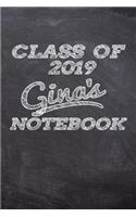 Class of 2019 Gina's Notebook