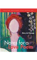 Notes for a Love Poem