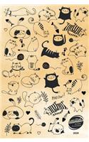 A5 Ultimate Diary Planner 2020 (Cats) Goal setting, week & year to view, to do lists, stats tracking, vision board, note pages, Facebook group. Full colour. Dec 2019-Dec 2020