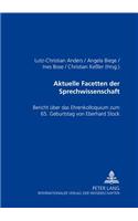Aktuelle Facetten Der Sprechwissenschaft