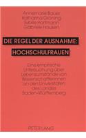 Die Regel Der Ausnahme: Hochschulfrauen