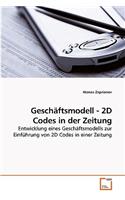 Geschäftsmodell - 2D Codes in der Zeitung