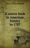 source book in American history to 1787