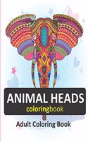 animal head coloring book.