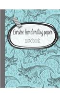 Cursive handwriting paper notebook