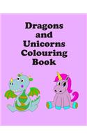 Dragons and Unicorns Colouring Book