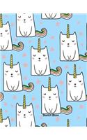 Sketchbook: Caticorn Sketch book Large Journal With Blank Paper For Drawing, Doodling & Sketching Cat Unicorn UniCat Gift