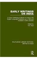 Early Writings on India