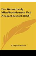 Der Weinschwelg Mittelhochdeutsch Und Neuhochdeutsch (1876)