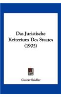 Das Juristische Kriterium Des Staates (1905)