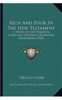 Rich And Poor In The New Testament