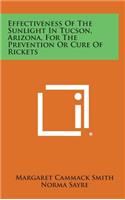 Effectiveness of the Sunlight in Tucson, Arizona, for the Prevention or Cure of Rickets