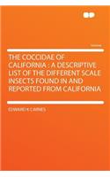 The Coccidae of California: A Descriptive List of the Different Scale Insects Found in and Reported from California