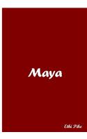 Maya - Red Notebook / Extended Lines / Soft Matte Cover