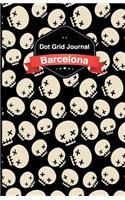 Cuaderno de malla de puntos - Calaveras: Tapa blanda, 14x21cm, 130 páginas(4 Barcelona)