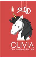 The Notebook For You Olivia: B / Lined Journal - Birthday Gift Notebook /Best Gift, Notebook, Journal, Diary, unicorn: Lined Journal -Birthday Gift Notebook -work book - Noteboo