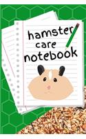Hamster Care Notebook