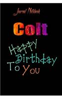 Colt: Happy Birthday To you Sheet 9x6 Inches 120 Pages with bleed - A Great Happybirthday Gift