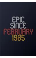 Epic Since February 1985