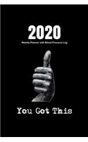2020 Weekly Planner with Blood Pressure Log
