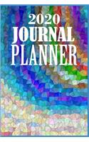 2020 Journal Planner: Planner Daily Weekly Monthly Calendar Schedule + Academic Organizer - Inspirational Quotes and Abstract Arts Cover