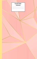 Cornell Notes Notebook: Pretty Pink Geometric Cornell Notebook for College, University, High School, Business or Research Notes-8.5x11-110 Pages-Efficient Way to Use Cornel