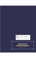 Lined Notebook - AmyTmy Notebook - 120 pages - 8.5 x 11 inch - Matte Cover