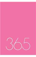 365 Day Journal Undated Pink Book