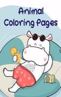 Animal Coloring Pages: Baby Cute Animals Design and Pets Coloring Pages for boys, girls, Children(12 Books for Grown Ups)