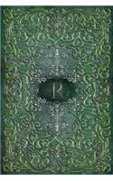 Monogram R Any Day Planner Notebook