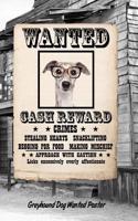 Greyhound Dog Wanted Poster: Beer Tasting Journal Rate and Record Your Favorite Beers Collect Beer Name, Brewer, Origin, Date, Sampled, Rating, STATS ABV Ibu Og Tg Srm, Price, C