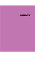 Notebook: Unlined Notebook - Large (8.5 X 11 Inches) - Blank Notebook - Sketch Book - 100 Pages - Orchid Glossy Cover