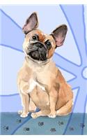 Bullet Journal Notebook for Dog Lovers, French Bulldog Sitting Pretty 2: Graph Design - 162 Numbered Pages with 150 Graph Style Grid Pages, 6 Index Pages and 2 Key Pages for Journaling, Writing, Planning and Doodling, for