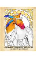 Journal Inspirational Notebook, Composition, Diary for Horse Lovers