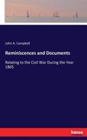 Reminiscences and Documents