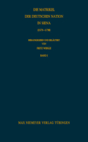 Die Matrikel der Deutschen Nation in Siena (1573-1738)