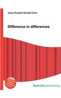 Difference in Differences