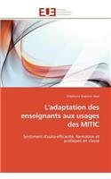 L'Adaptation Des Enseignants Aux Usages Des Mitic