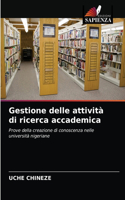 Gestione delle attività di ricerca accademica