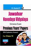 Jawahar Navodaya Vidyalaya (JNV) Entrance Exam (Class VI): Previous Years Papers (Solved)