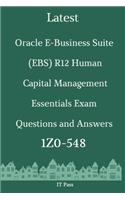 Latest Oracle E-Business Suite (EBS) R12 Human Capital Management Essentials Exam 1Z0-548 Questions and Answers