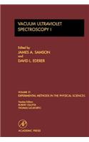 Vacuum Ultraviolet Spectroscopy I