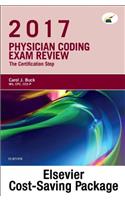 Physician Coding Exam Review 2017 - Elsevier eBook on Vitalsource + Evolve Access (Retail Access Cards)