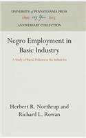 Negro Employment in Basic Industry