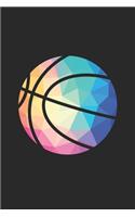 Basketball Training Journal - Gift for Basketball Player - Low Poly Basketball Notebook - Basketball Diary