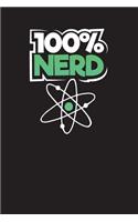 100% Nerd: Daily Planner For Nerds - Funny Nerd Journal - 3 months undated