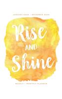 Rise and Shine - January 2020 - December 2020 - Weekly + Monthly Planner