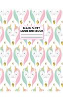 Blank Sheet Music Notebook