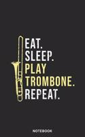 Trombone Instrument Art Graphic Notebook